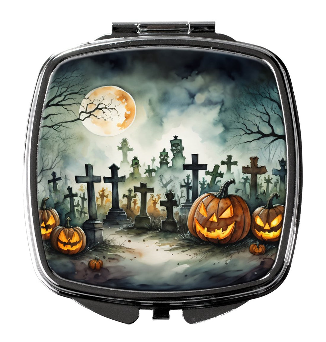 Zombies Spooky Halloween Compact Mirror Image 1