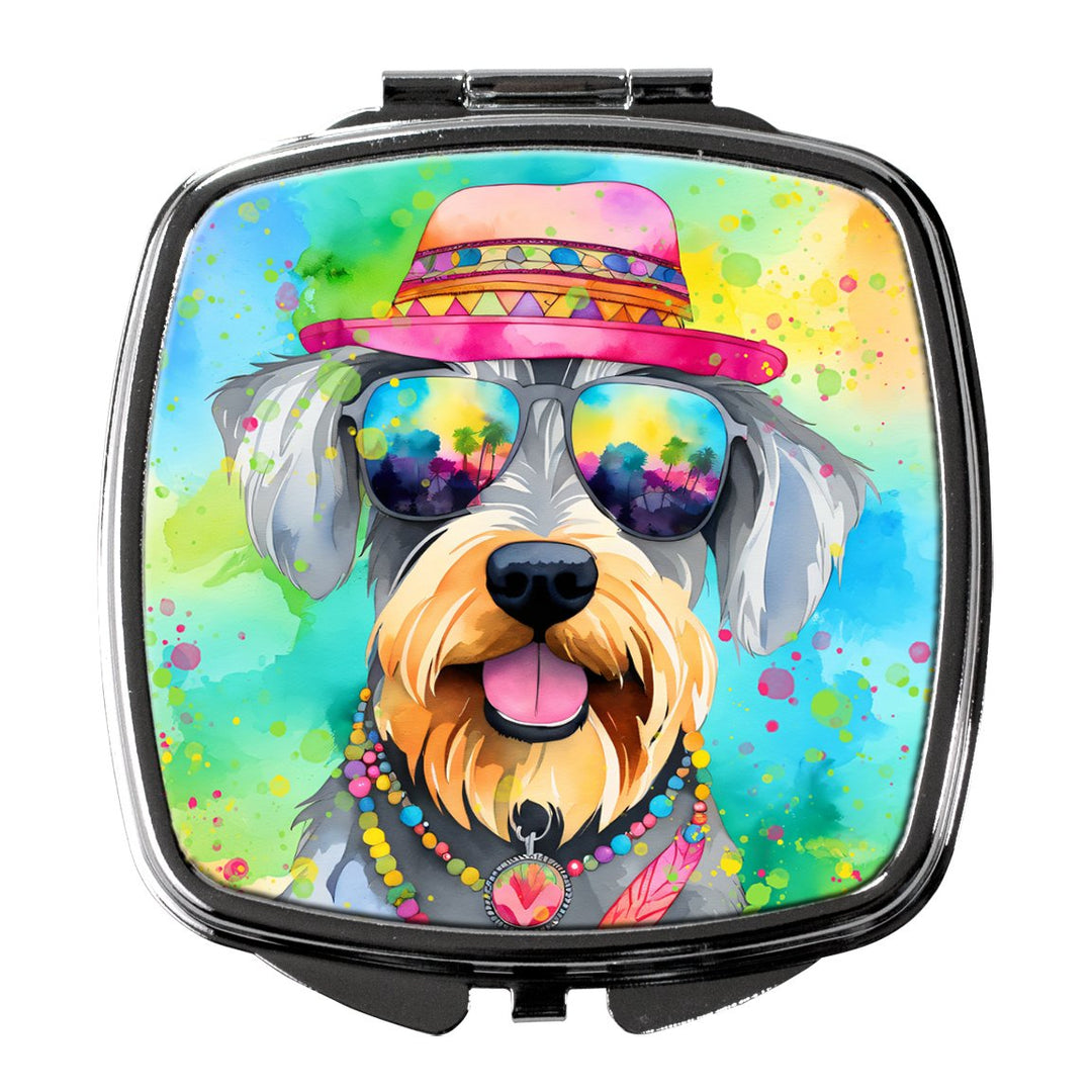 Yorkshire Terrier Hippie Dawg Compact Mirror Image 1