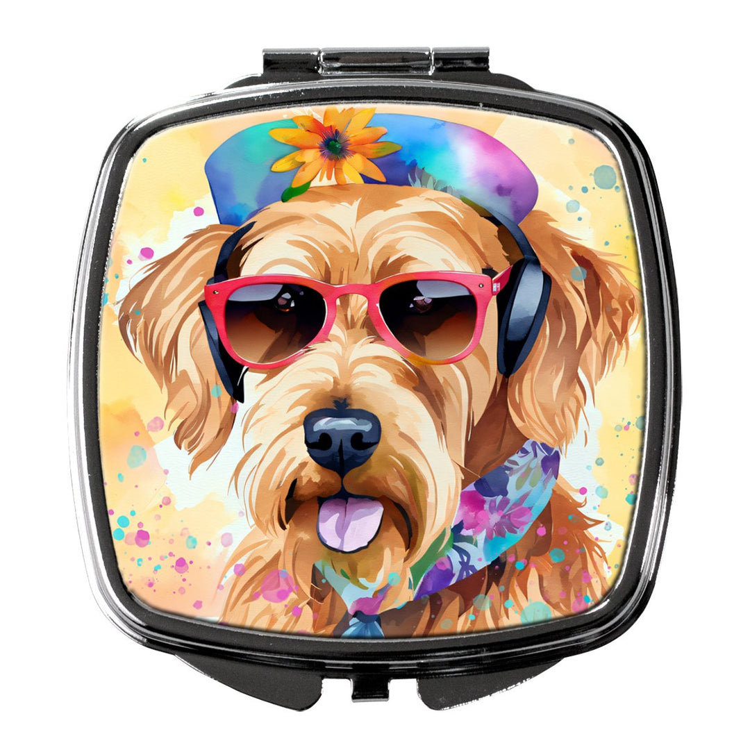 Yorkshire Terrier Hippie Dawg Compact Mirror Image 1