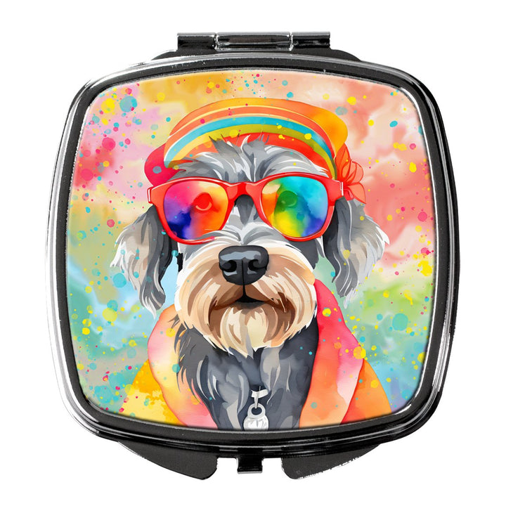 Yorkshire Terrier Hippie Dawg Compact Mirror Image 1