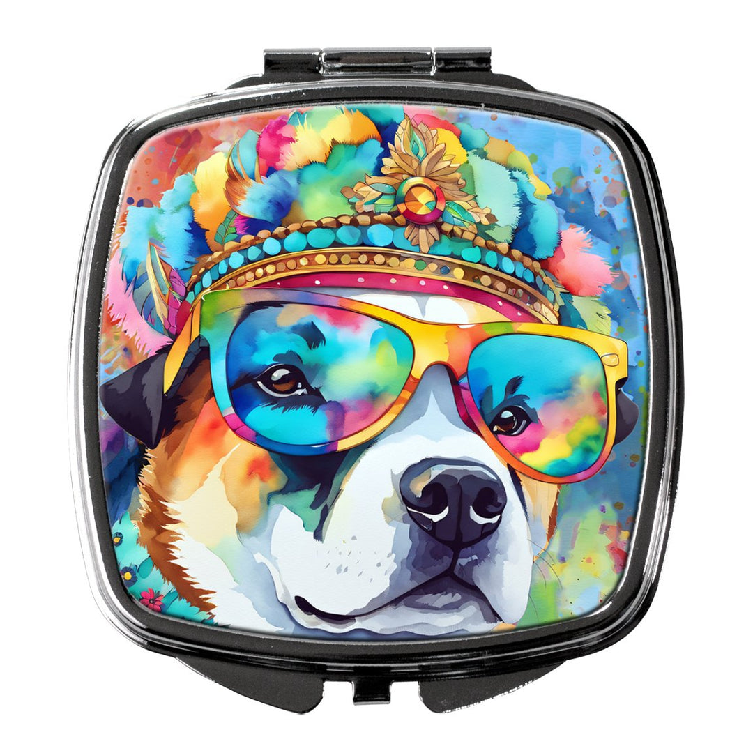 Yorkshire Terrier Hippie Dawg Compact Mirror Image 1