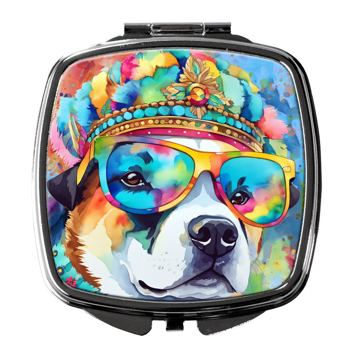 Yorkshire Terrier Hippie Dawg Compact Mirror Image 1