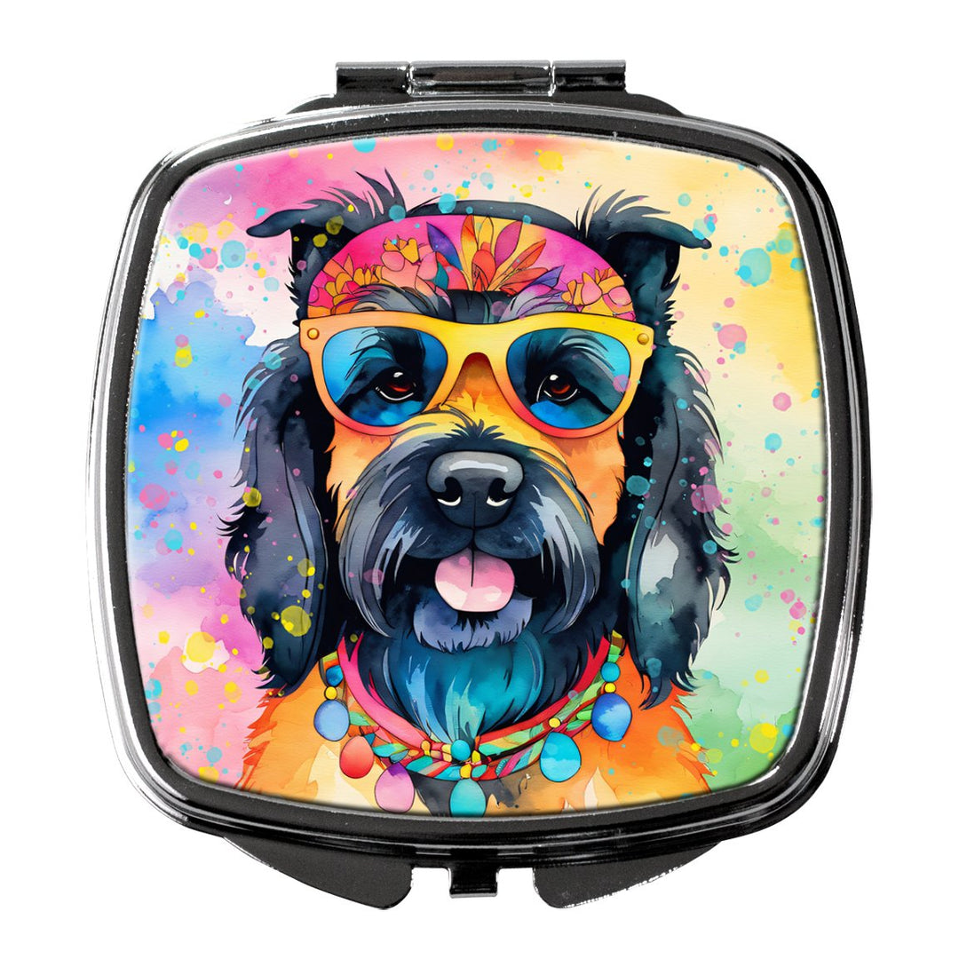 Yorkshire Terrier Hippie Dawg Compact Mirror Image 1