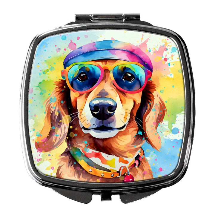 Yorkshire Terrier Hippie Dawg Compact Mirror Image 1