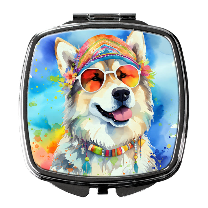Yorkshire Terrier Hippie Dawg Compact Mirror Image 5