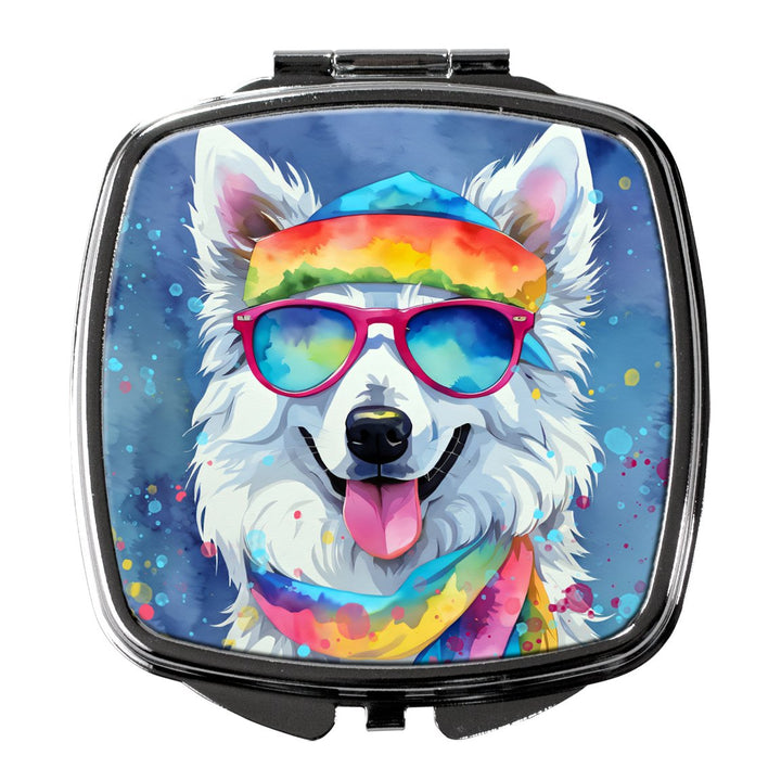 Yorkshire Terrier Hippie Dawg Compact Mirror Image 1