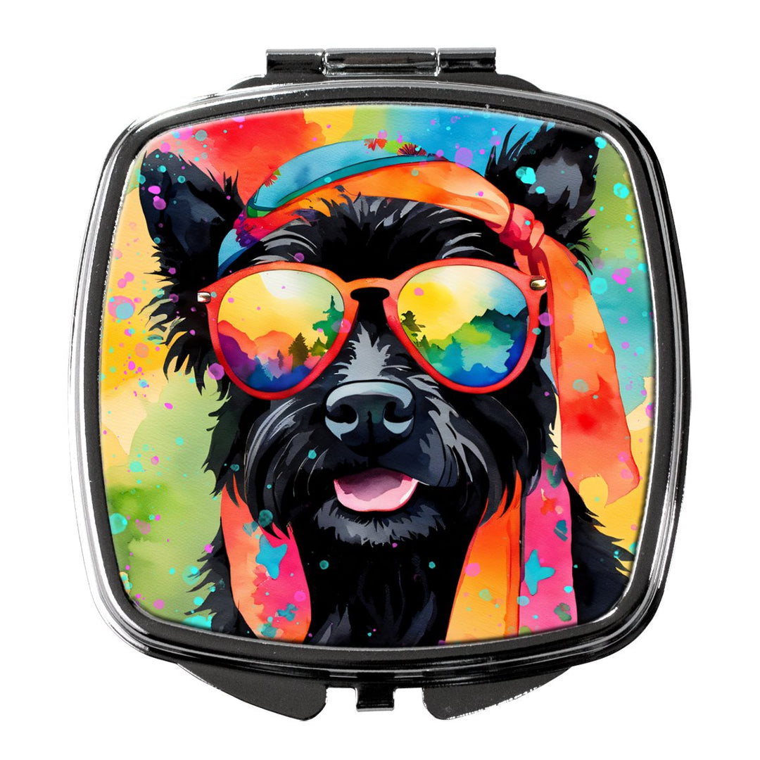 Yorkshire Terrier Hippie Dawg Compact Mirror Image 1