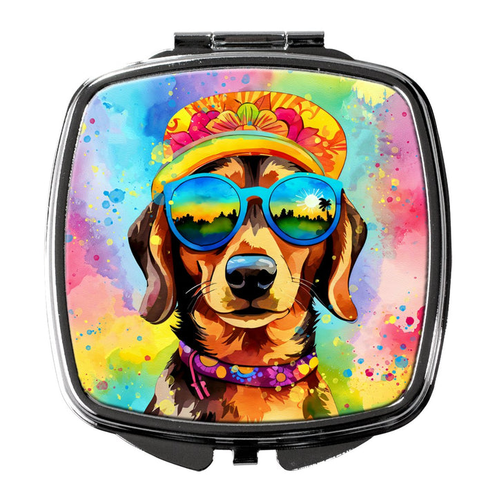 Yorkshire Terrier Hippie Dawg Compact Mirror Image 1