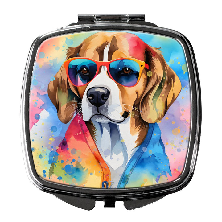 Yorkshire Terrier Hippie Dawg Compact Mirror Image 1