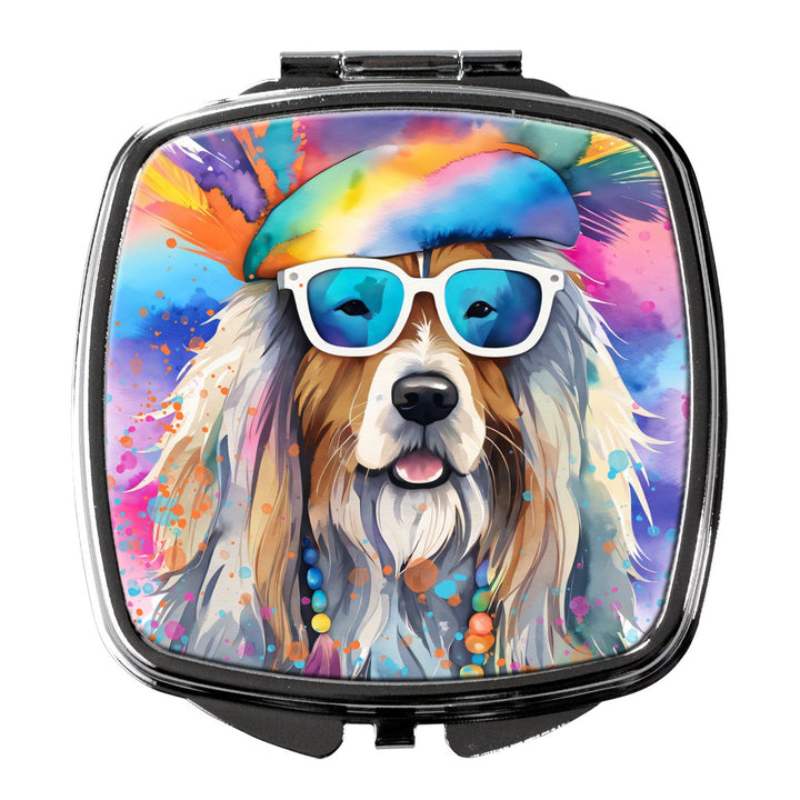 Yorkshire Terrier Hippie Dawg Compact Mirror Image 1