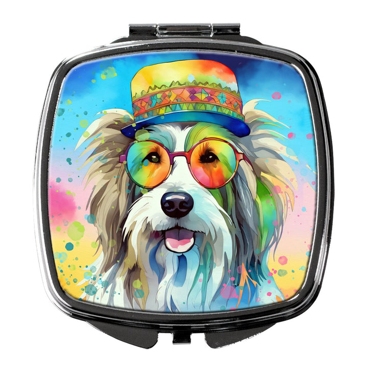 Yorkshire Terrier Hippie Dawg Compact Mirror Image 1