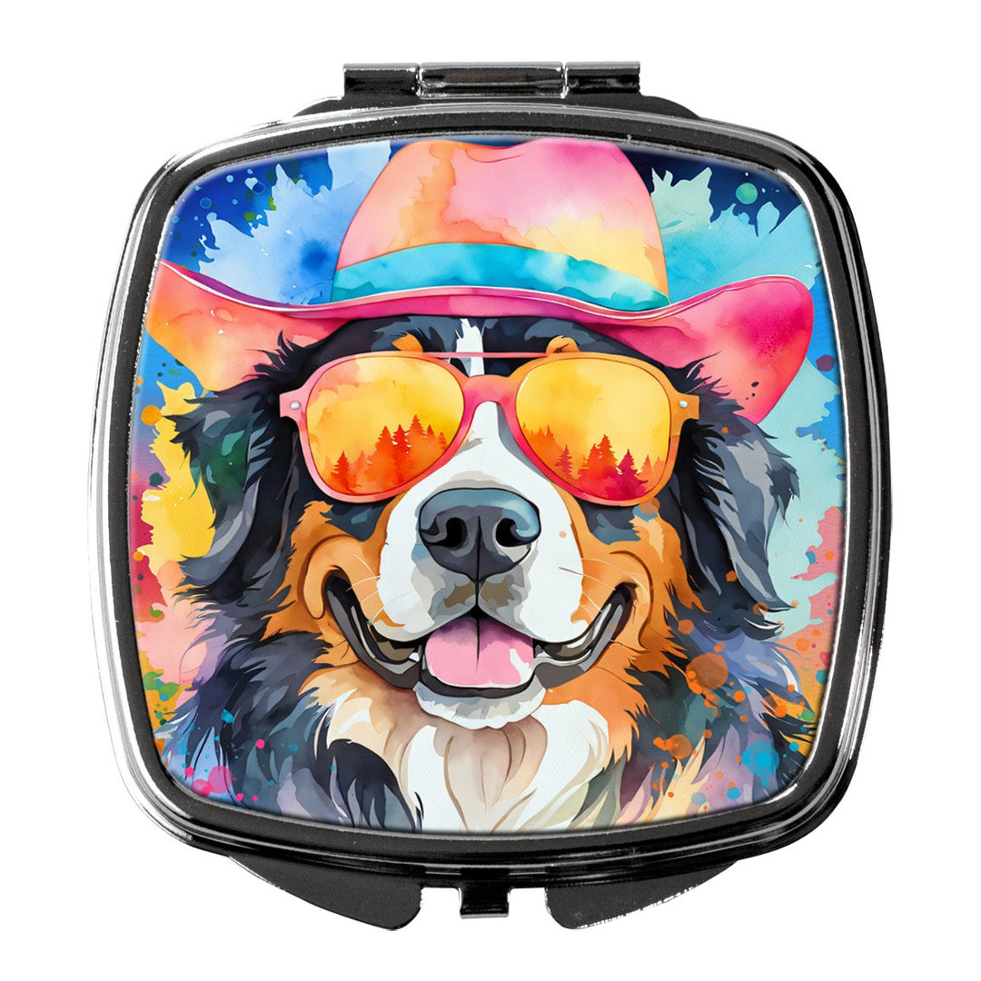 Yorkshire Terrier Hippie Dawg Compact Mirror Image 1