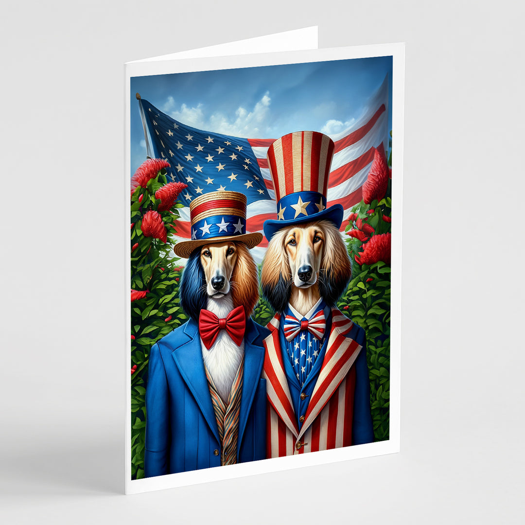 All American Yorkshire Terrier Greeting Cards Pack of 8 Image 1