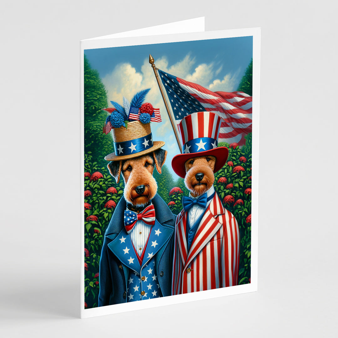 All American Yorkshire Terrier Greeting Cards Pack of 8 Image 2