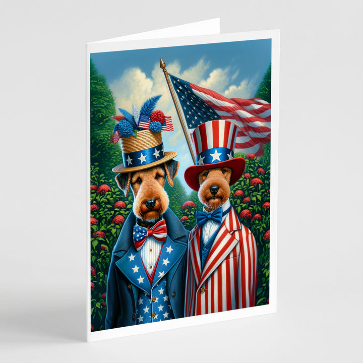 All American Yorkshire Terrier Greeting Cards Pack of 8 Image 2