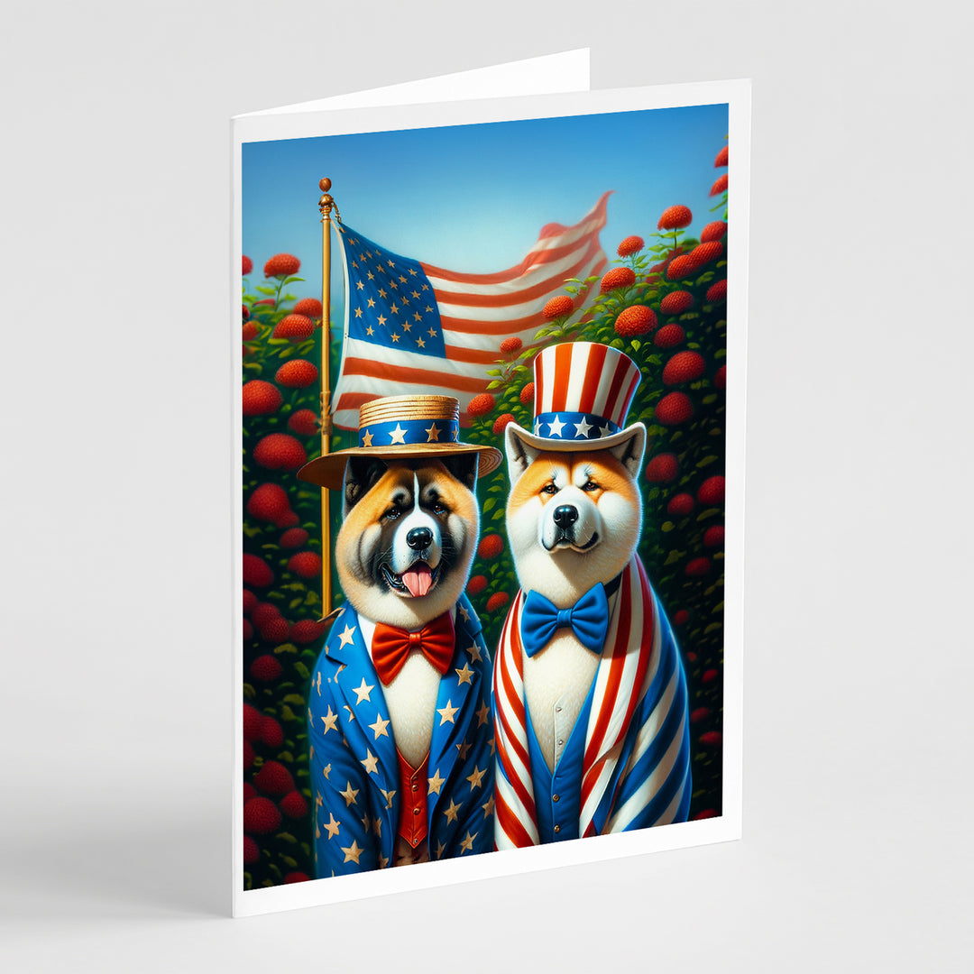 All American Yorkshire Terrier Greeting Cards Pack of 8 Image 3