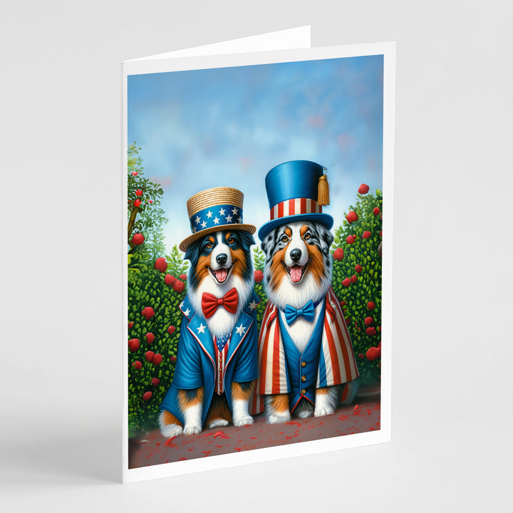 All American Yorkshire Terrier Greeting Cards Pack of 8 Image 7