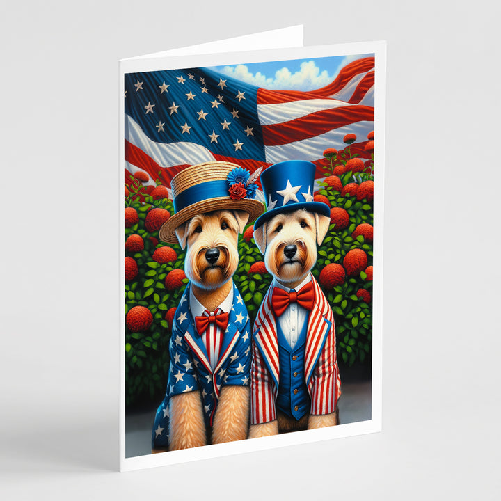 All American Yorkshire Terrier Greeting Cards Pack of 8 Image 3