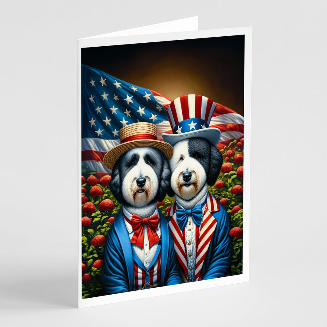 All American Yorkshire Terrier Greeting Cards Pack of 8 Image 4