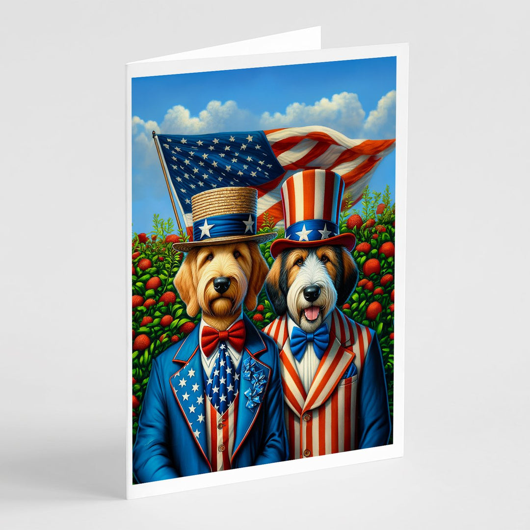 All American Yorkshire Terrier Greeting Cards Pack of 8 Image 5