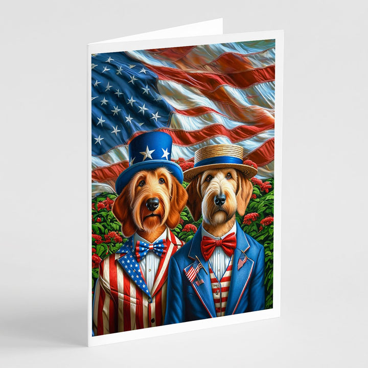 All American Yorkshire Terrier Greeting Cards Pack of 8 Image 6