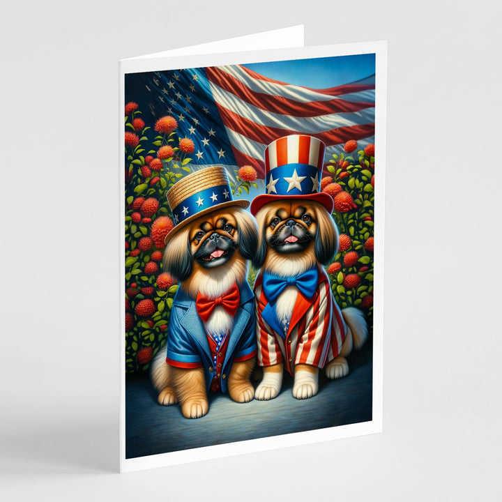 All American Yorkshire Terrier Greeting Cards Pack of 8 Image 1