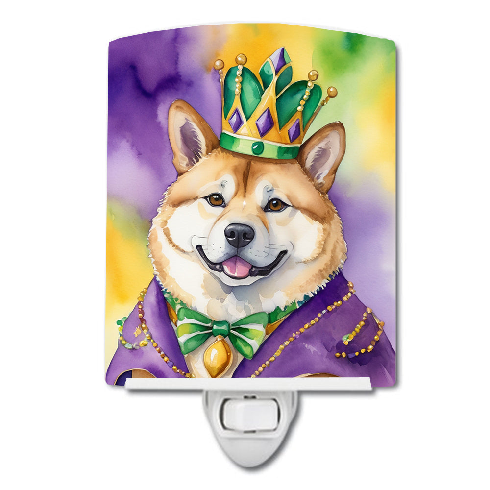 Yorkshire Terrier King of Mardi Gras Ceramic Night Light Image 4