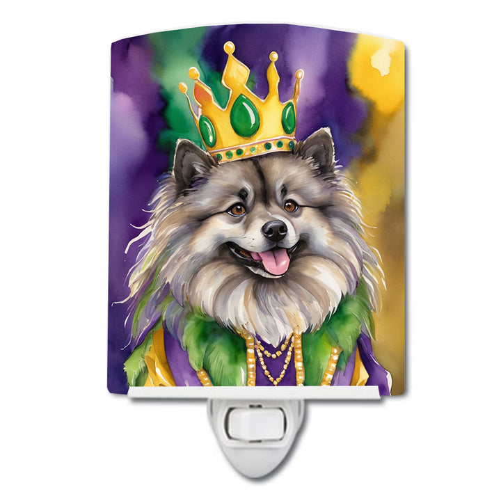 Yorkshire Terrier King of Mardi Gras Ceramic Night Light Image 8