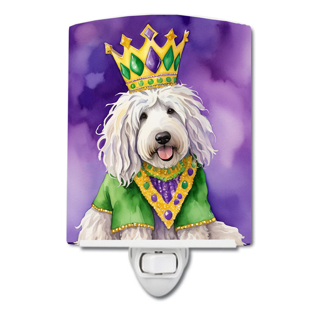 Yorkshire Terrier King of Mardi Gras Ceramic Night Light Image 10