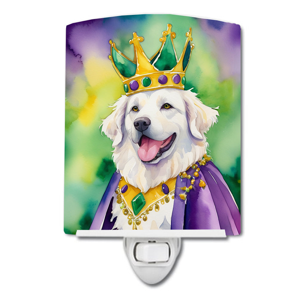 Yorkshire Terrier King of Mardi Gras Ceramic Night Light Image 11