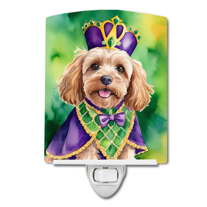 Yorkshire Terrier King of Mardi Gras Ceramic Night Light Image 9