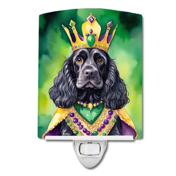 Yorkshire Terrier King of Mardi Gras Ceramic Night Light Image 10