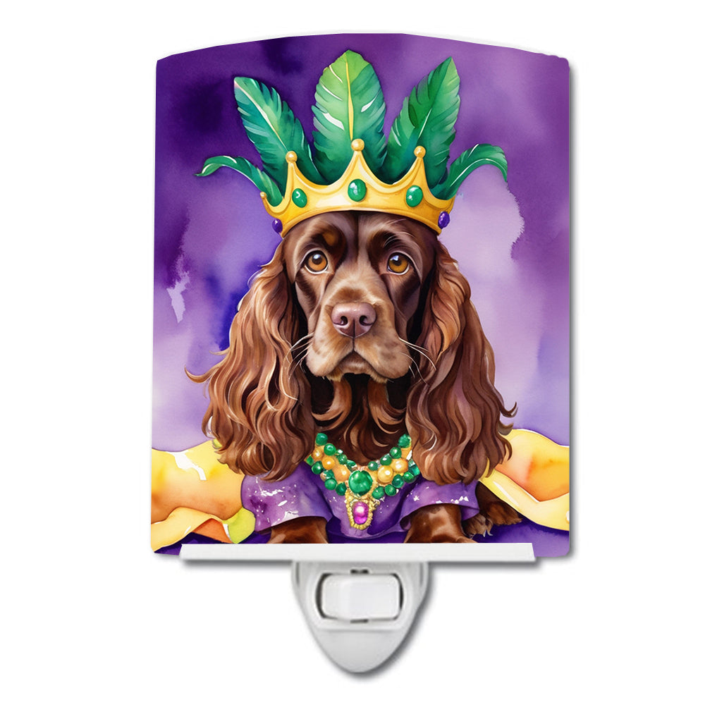 Yorkshire Terrier King of Mardi Gras Ceramic Night Light Image 12