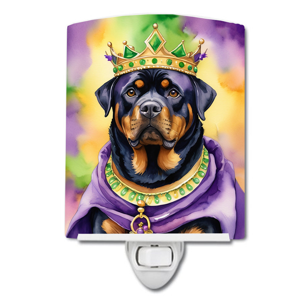 Yorkshire Terrier King of Mardi Gras Ceramic Night Light Image 11