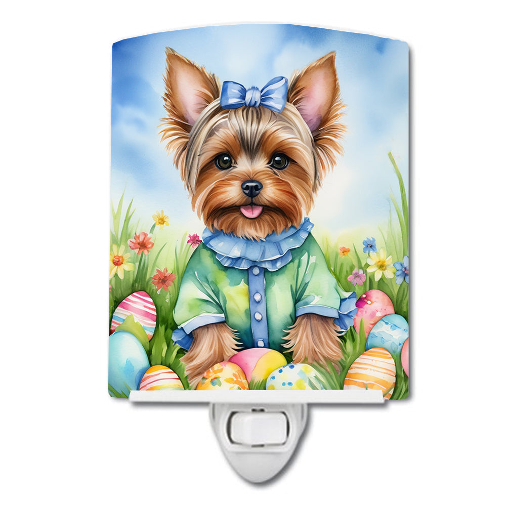 Yorkshire Terrier Easter Egg Hunt Ceramic Night Light Image 3