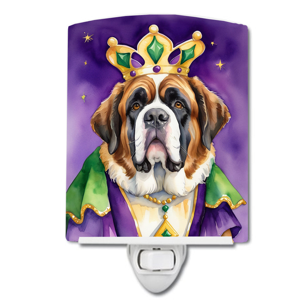 Yorkshire Terrier King of Mardi Gras Ceramic Night Light Image 12