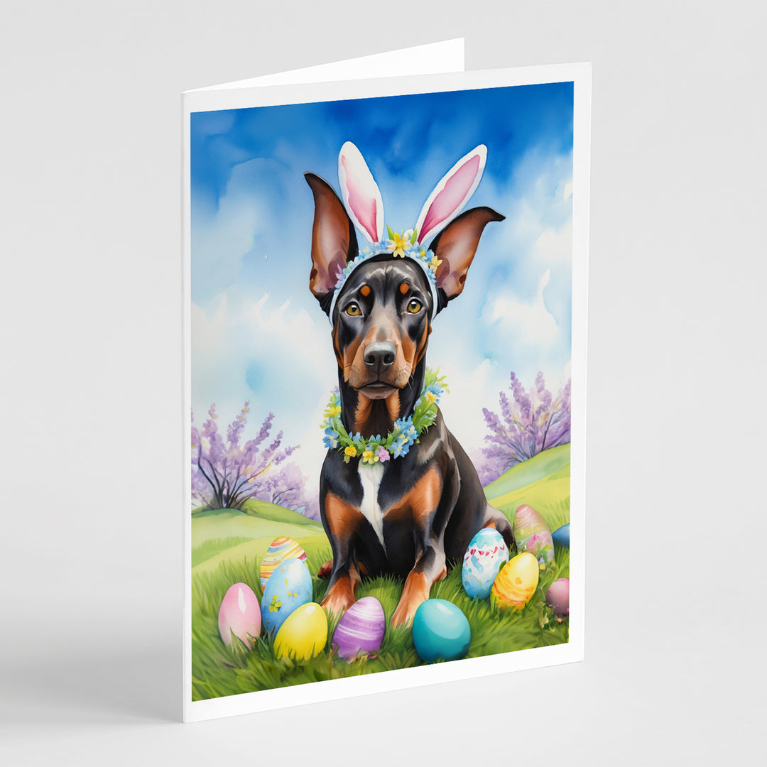 Yorkshire Terrier Easter Egg Hunt Greeting Cards Pack of 8 Image 3