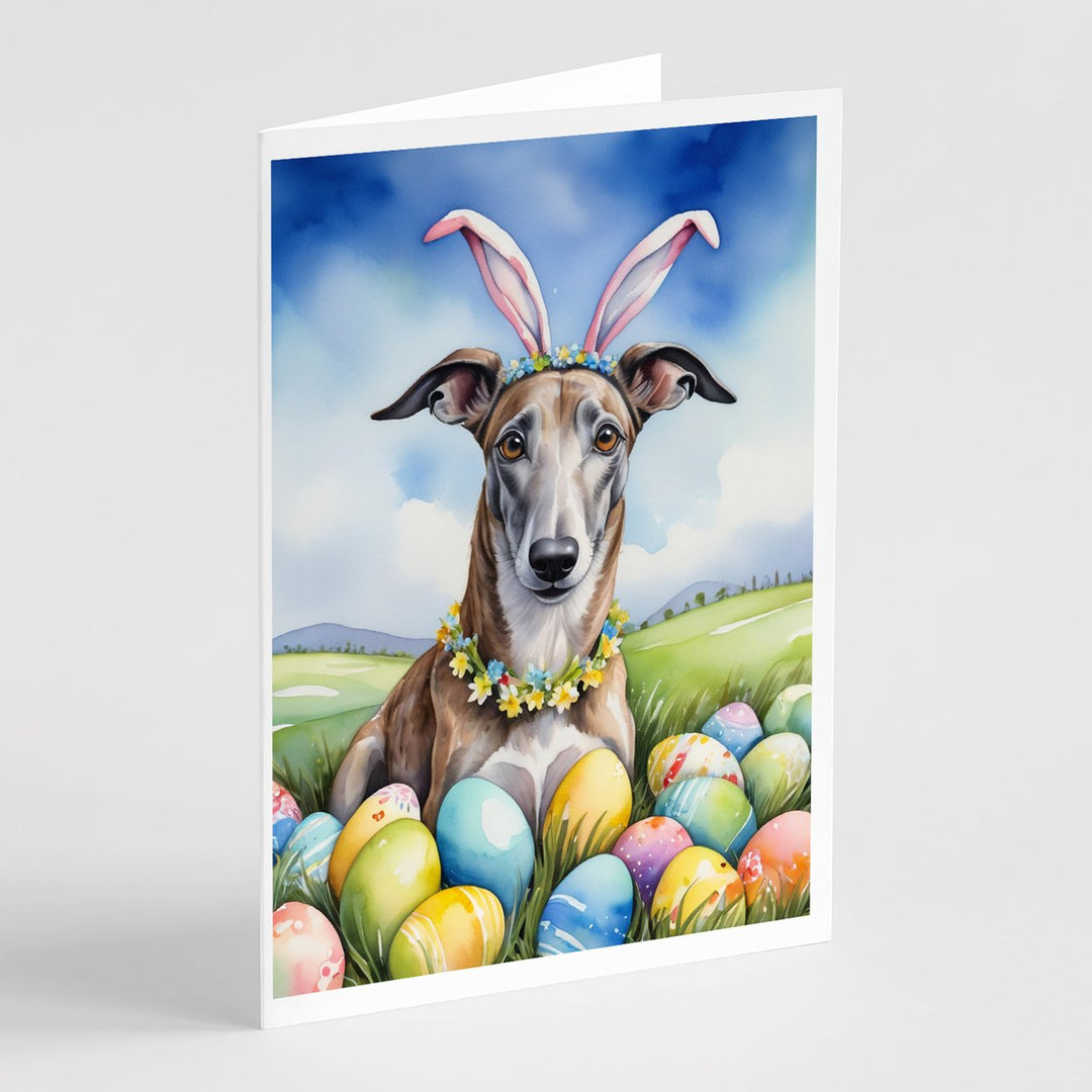 Yorkshire Terrier Easter Egg Hunt Greeting Cards Pack of 8 Image 1