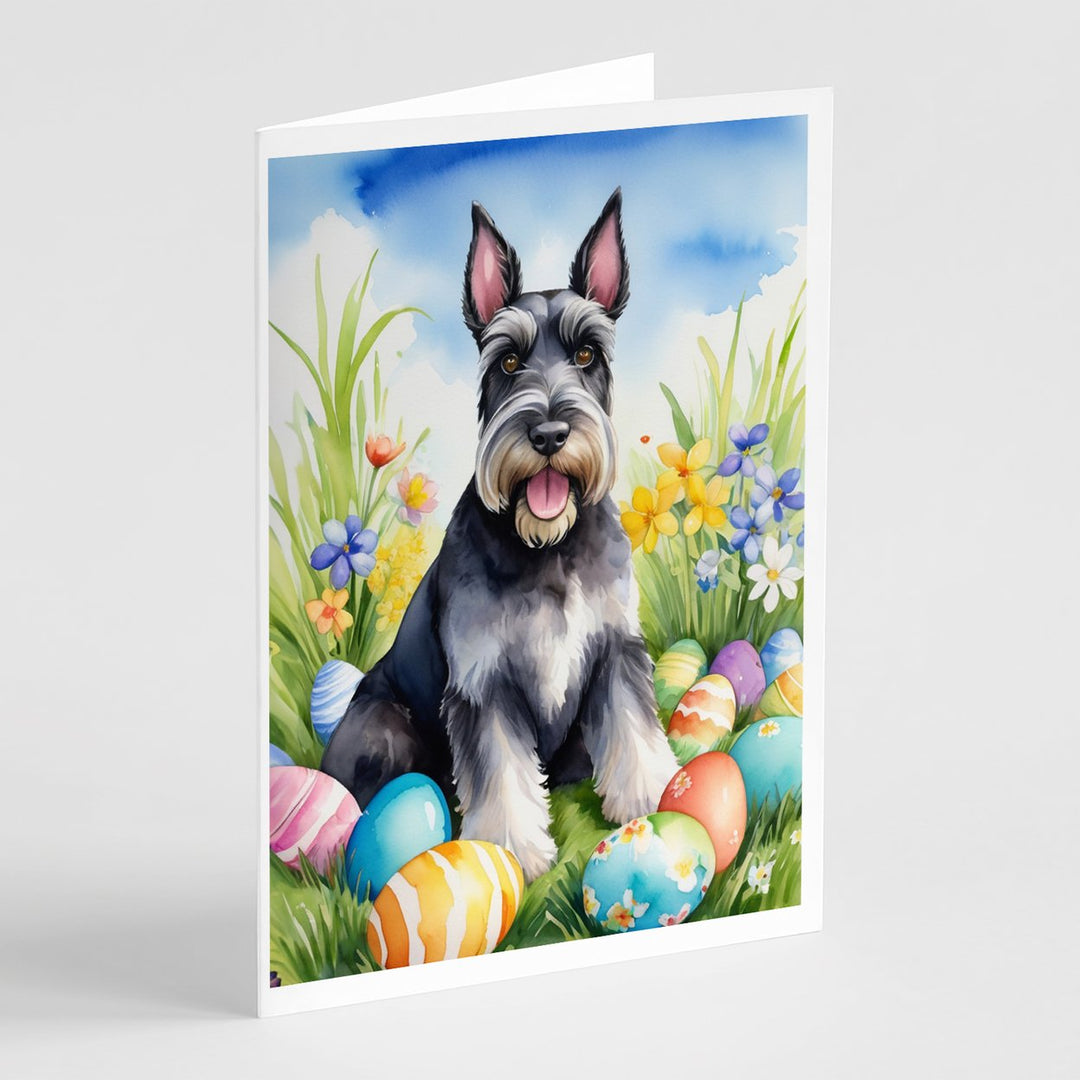 Yorkshire Terrier Easter Egg Hunt Greeting Cards Pack of 8 Image 1