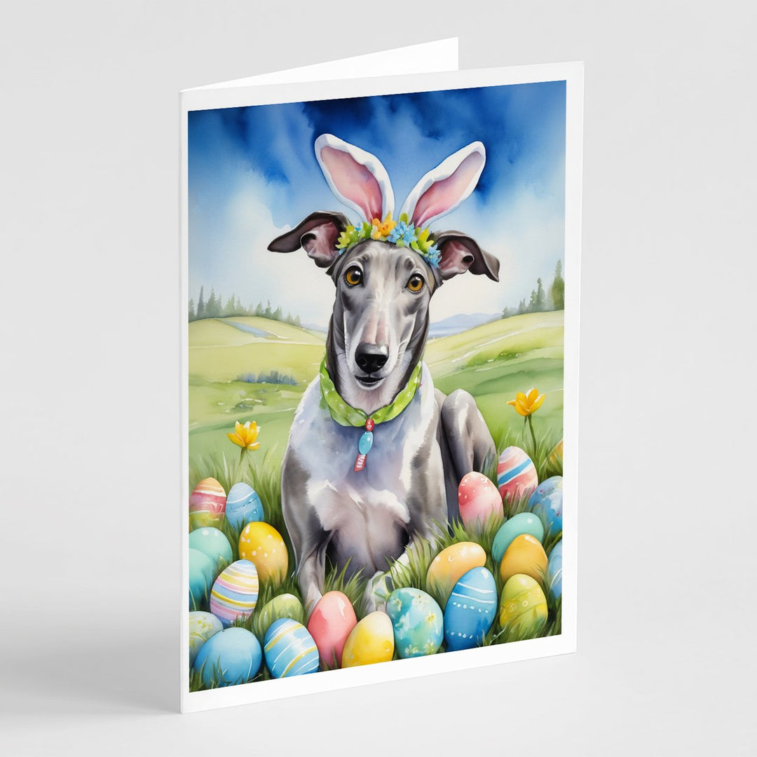 Yorkshire Terrier Easter Egg Hunt Greeting Cards Pack of 8 Image 1