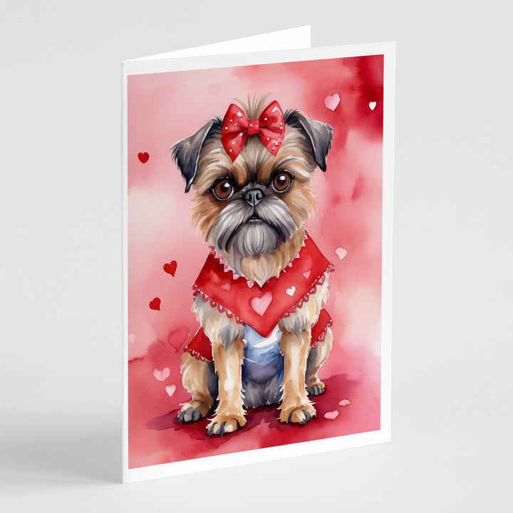 Yorkshire Terrier My Valentine Greeting Cards Pack of 8 Image 2