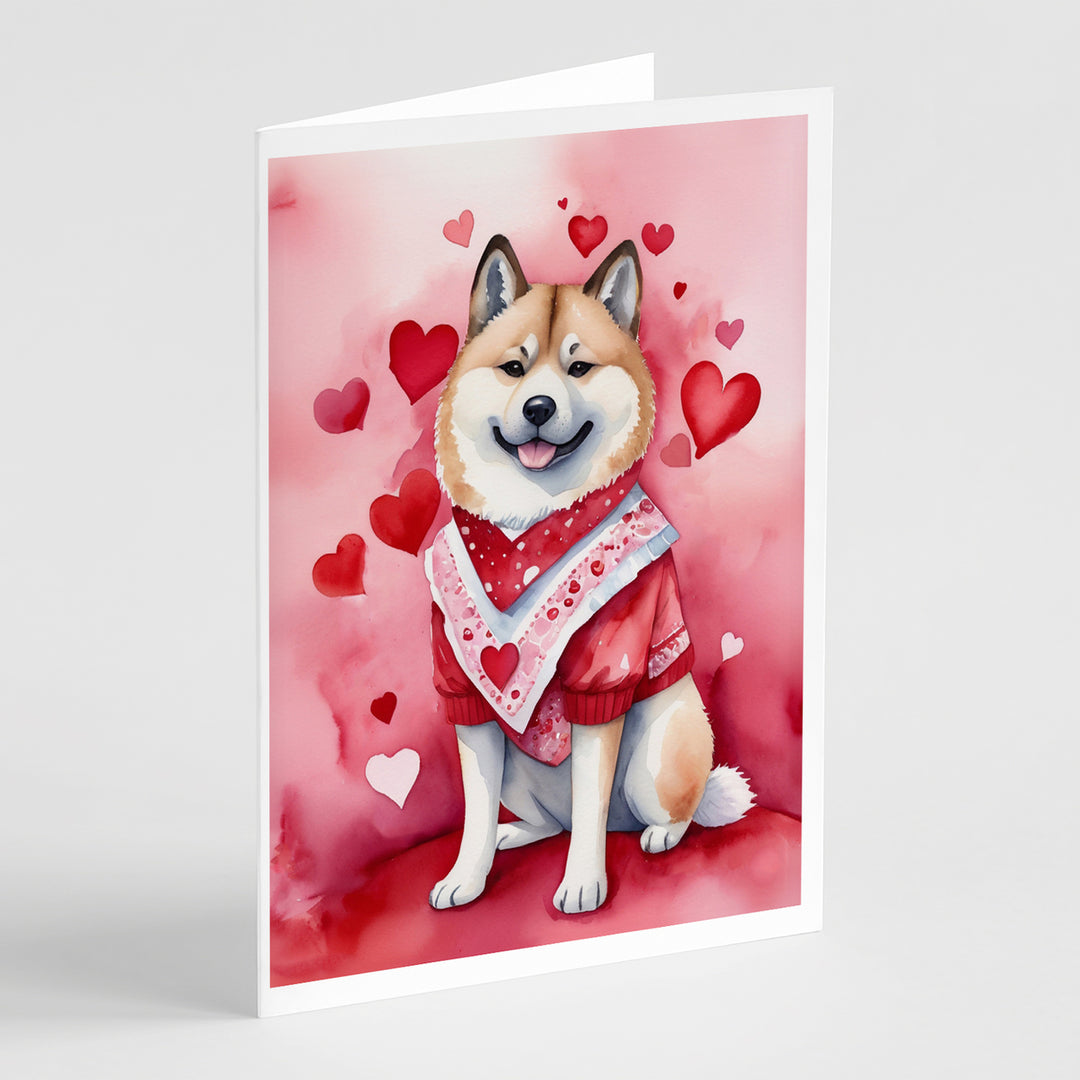 Yorkshire Terrier My Valentine Greeting Cards Pack of 8 Image 5