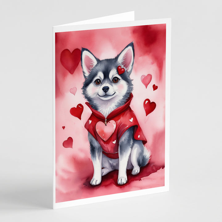 Yorkshire Terrier My Valentine Greeting Cards Pack of 8 Image 6