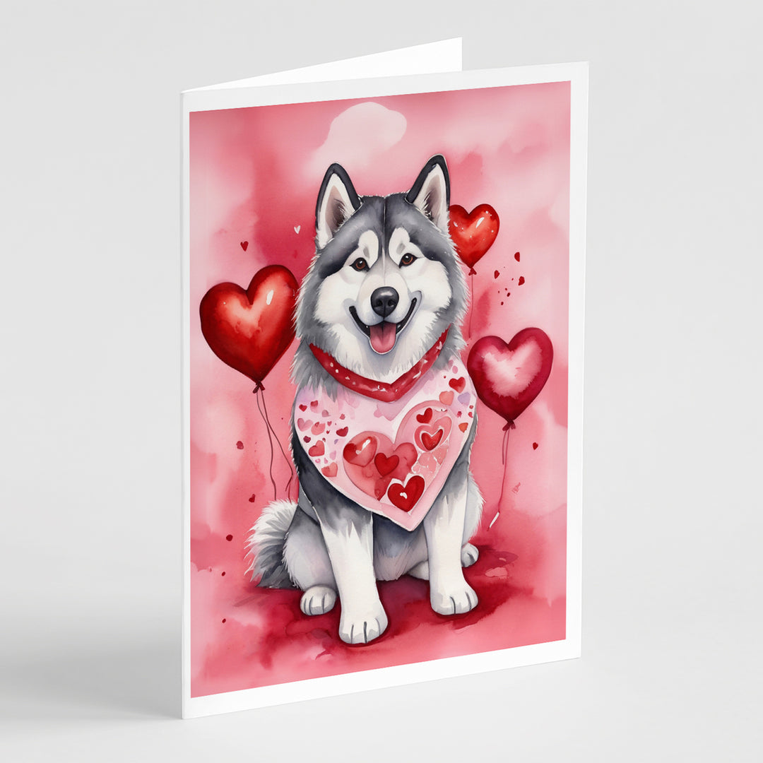 Yorkshire Terrier My Valentine Greeting Cards Pack of 8 Image 7