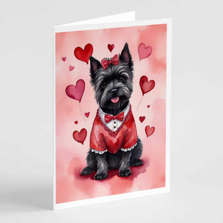 Yorkshire Terrier My Valentine Greeting Cards Pack of 8 Image 6