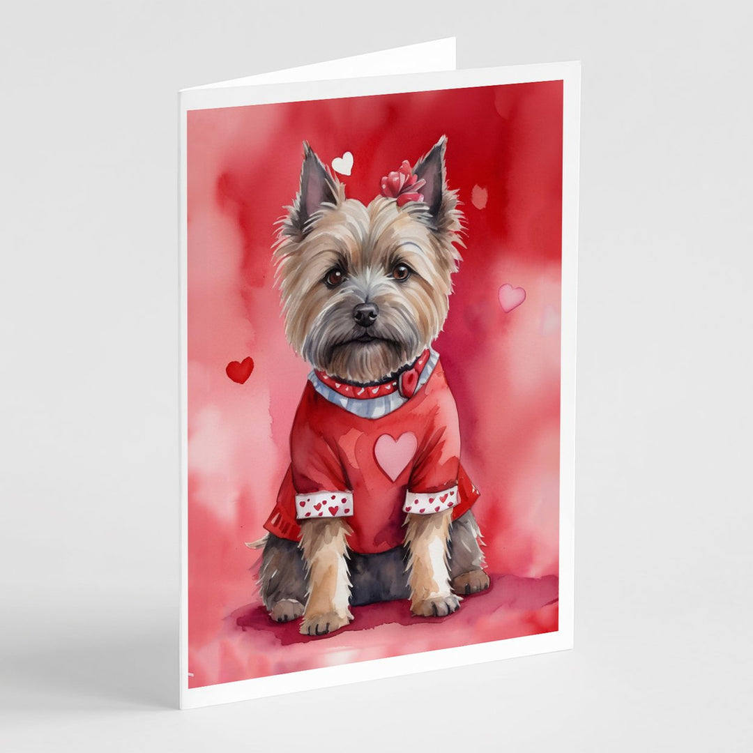 Yorkshire Terrier My Valentine Greeting Cards Pack of 8 Image 1