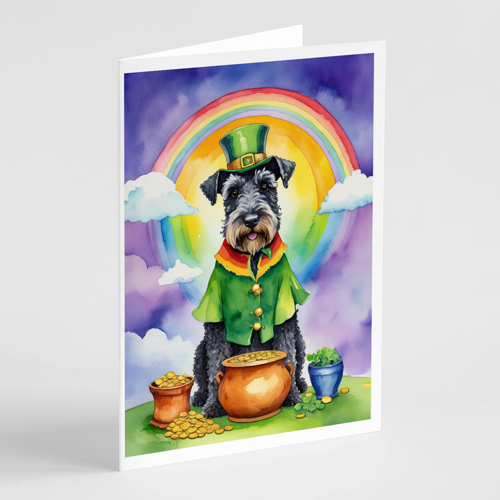 Yorkshire Terrier St Patricks Day Greeting Cards Pack of 8 Image 2