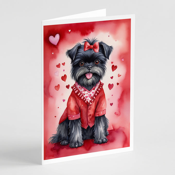 Yorkshire Terrier My Valentine Greeting Cards Pack of 8 Image 1