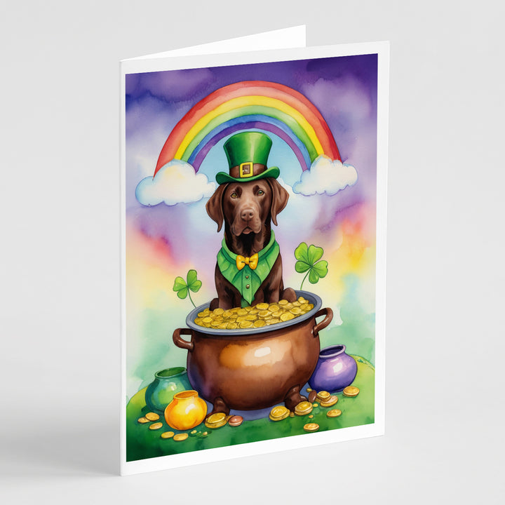 Yorkshire Terrier St Patricks Day Greeting Cards Pack of 8 Image 6