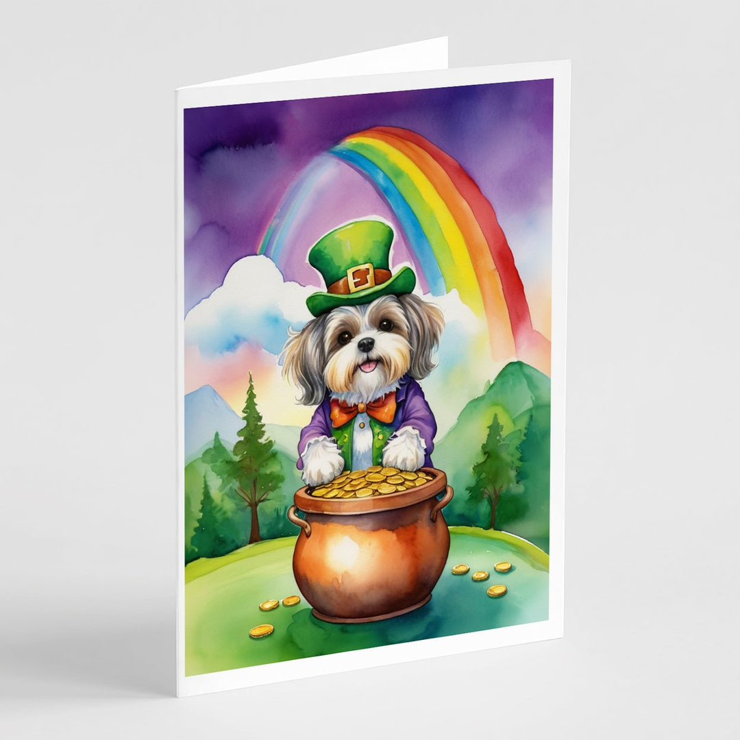 Yorkshire Terrier St Patricks Day Greeting Cards Pack of 8 Image 1